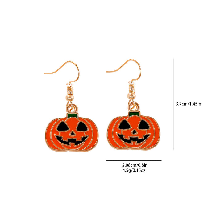 Wholesale   Earrings Temu Popular Devil Pumpkin Bat Holiday Earrings