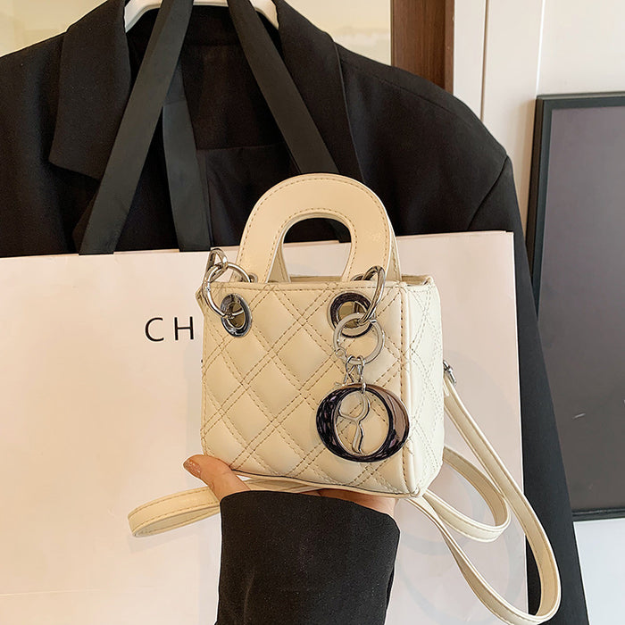 Wholesale New Fashionable Lingge Handheld Zero Wallet, Stylish Single Shoulder Crossbody Bag