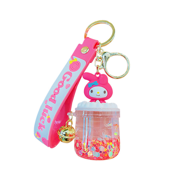 Wholesale Cartoon Doll Acrylic Quicksand Bottle Keychain JDC-KC-LiuFan020