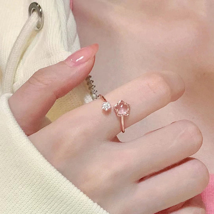 Wholesale Pure silver necklace, women's pendant, niche design, floral collarbone chain