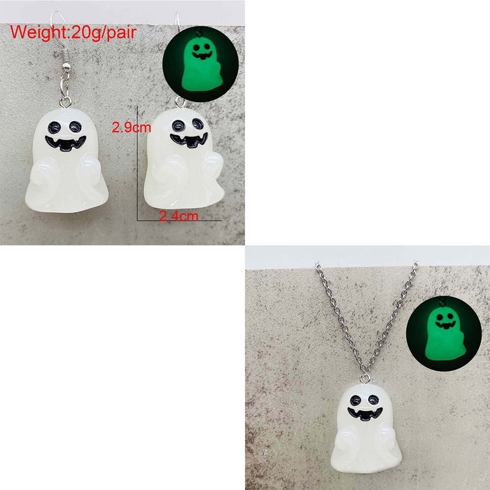 Wholesale  Earrings Ghost Pumpkin Corn Sugar Pendant Necklace  Christmas Jewelry