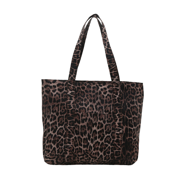 Wholesale Leopard print large capacity tote shoulder bag