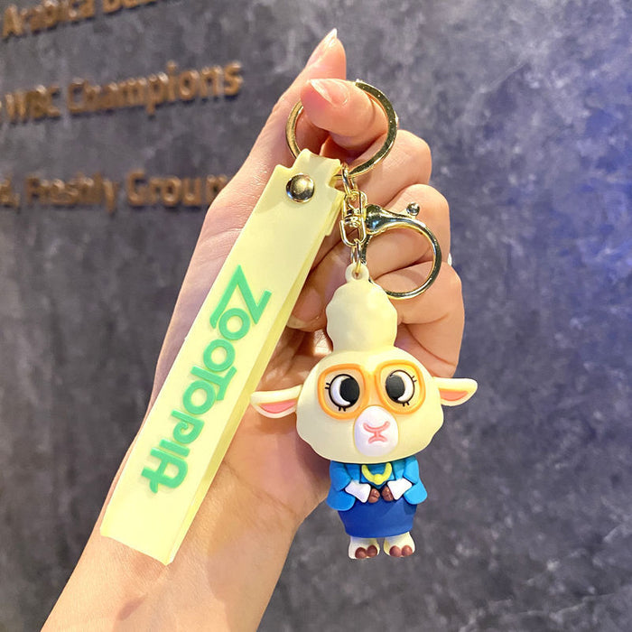 Wholesale PVC Cartoon Animal Keychain Pendant Fashion Car Key Accessory