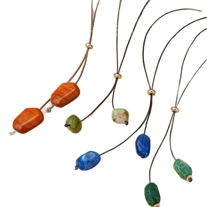 Wholesale Round bead long necklace pendant rope adjustable vintage neck strap