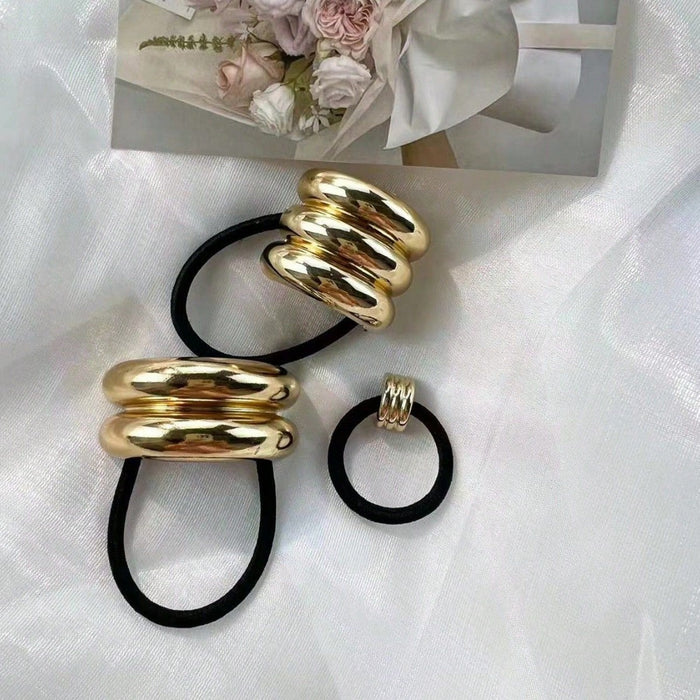 Wholesale U-shaped hair rope high design sense golden hair accessories women