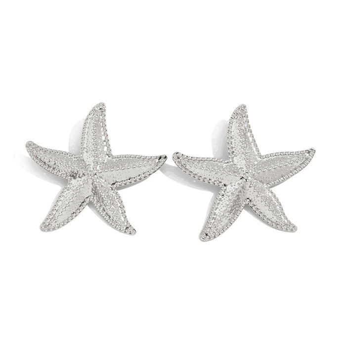 Wholesale Jewelry Party Exaggerated Star Earrings Personalized Metal Earrings