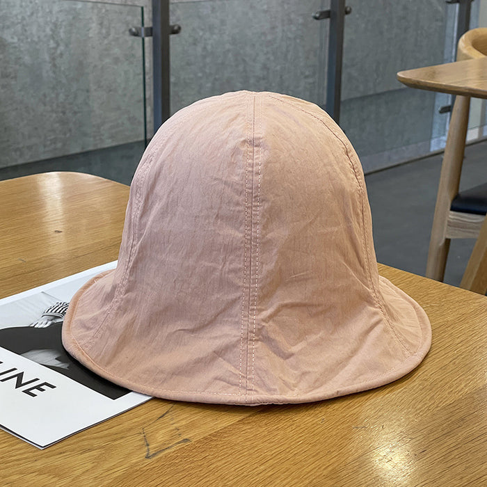 Wholesale New quick drying fisherman hat, simple, sun resistant, lightweight, breathable, short eave, elastic basin hat, large eave hat