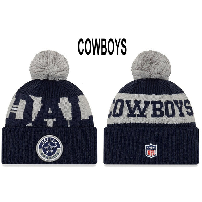 Wholesale Wool Knitted Hat Rugby Game Hat Sports Big Letter Warm Hat