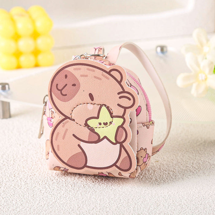Wholesale Wallet Portable Storage Bag Capybara Pendant Small Backpack Claw Machine