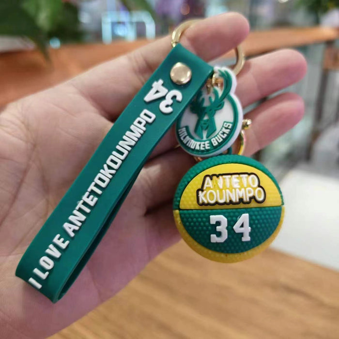 Wholesale 3D silicone basketball shoe keychains