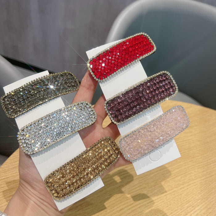 Wholesale Flash Full Diamond Hair Clip Side Hairpin Hair Accessories Headwear