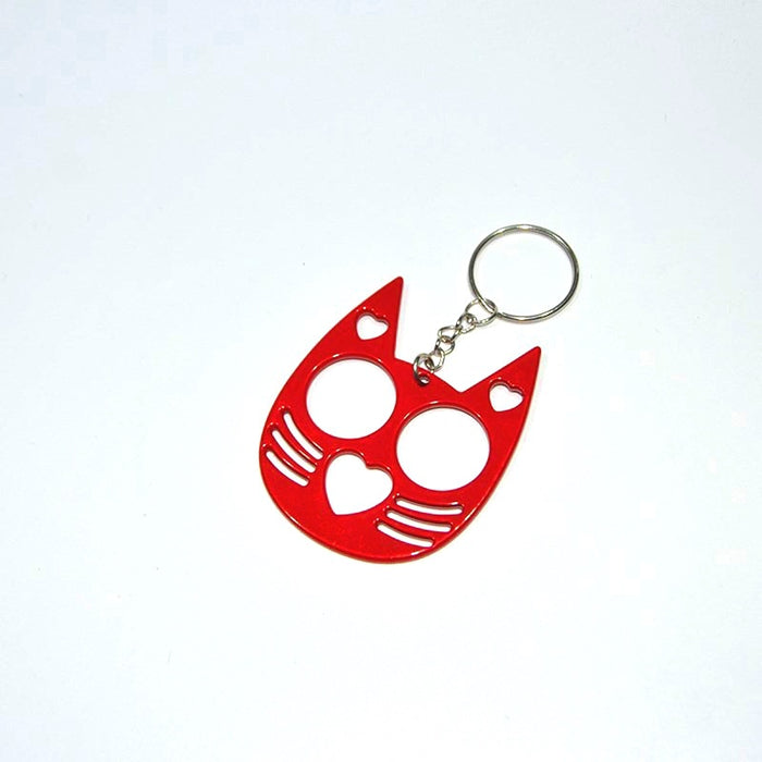 Wholesale Aluminum Alloy Multifunctional Love Cute Cat Keychain JDC-KC-KB021