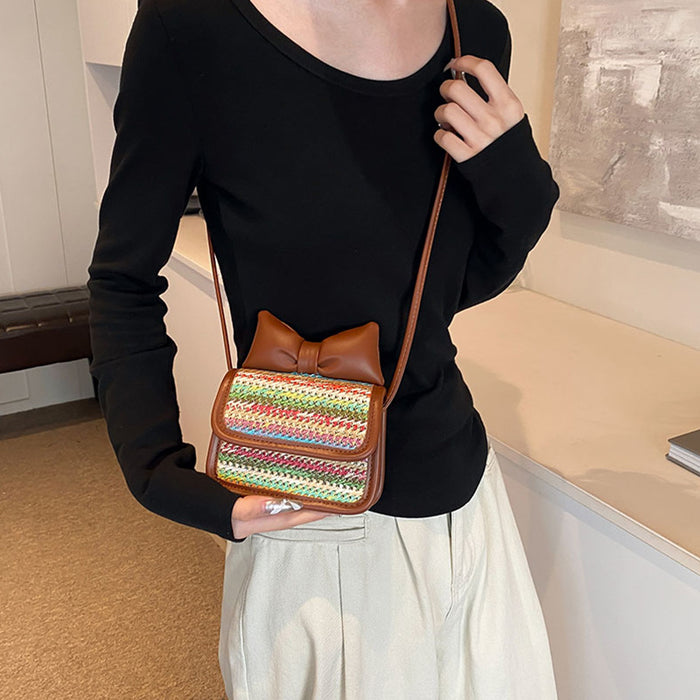 Wholesale New colored bow crossbody bag for children