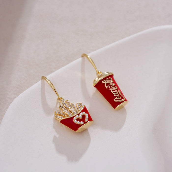 Wholesale Full Diamond Korean Temperament Earrings JDC-ES-Haow004