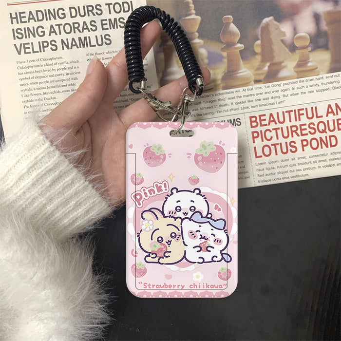 Wholesale Cute Cartoon Card Holder Lanyard Keychain