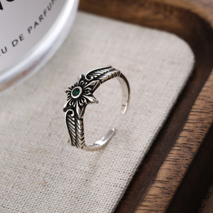 Wholesale Vintage vintage fashion personalized silver plated open mouth ring index finger ring