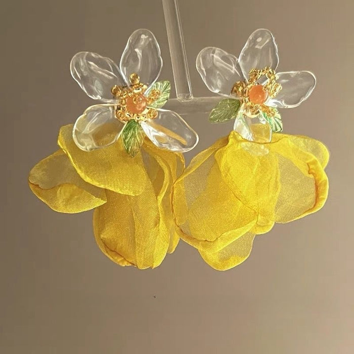 Wholesale Mori Osmanthus Earrings Women's Earrings Niche Sweet Personality Earrings