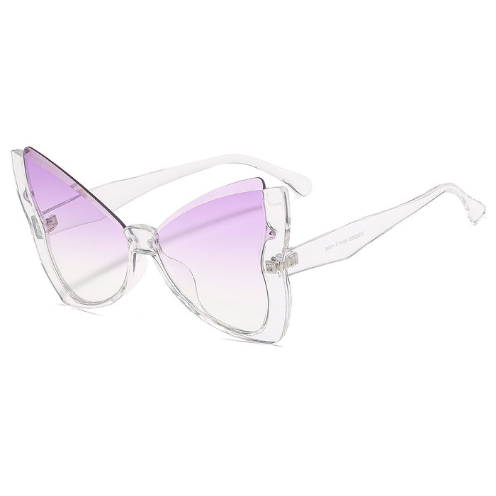 Wholesale Fashionable large frame retro versatile sunglasses, personalized outdoor sports cycling sunscreen trendy sunglasses