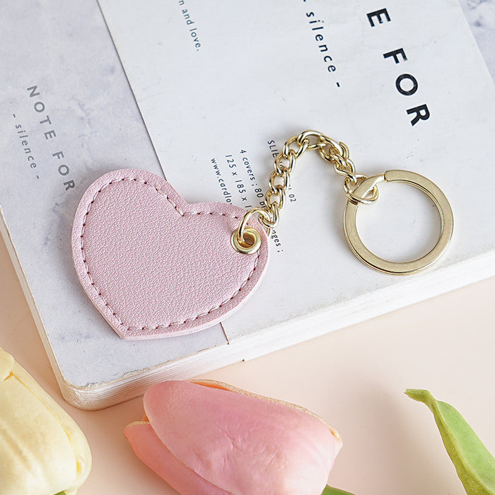 Wholesale Jewelry pendant, heart-shaped leather keychain, cute bag keychain