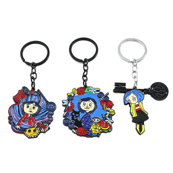 Wholesale Cartoon Anime Metal Keychain JDC-KC-BS023