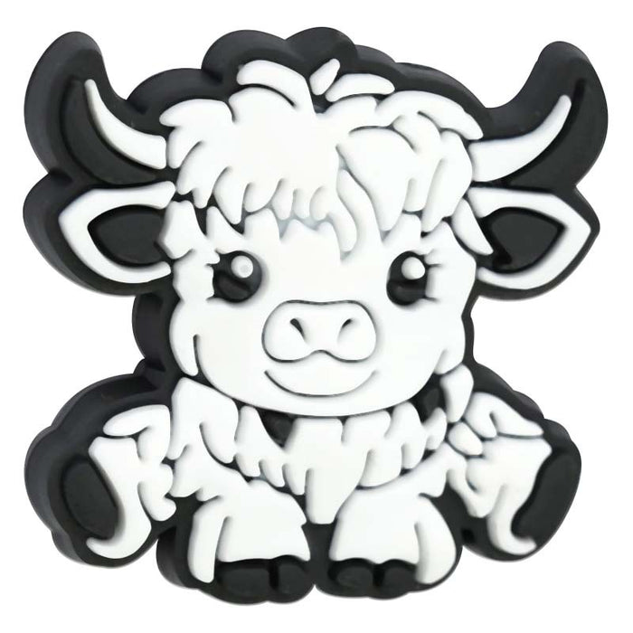 Wholesale Cute Cartoon Highland Cow Hole Beads DIY Ballpoint Pen Handmade Beaded Mobile Phone Chain Focus Bead Accessories