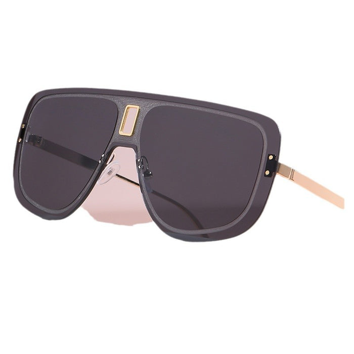 Wholesale Large frame sunglasses, frameless sunglasses, integrated mirror
