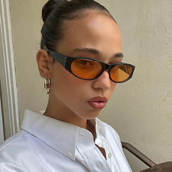 Wholesale Oval Sunglasses New Men's Retro Simple Driving Sunglasses Sunglasses