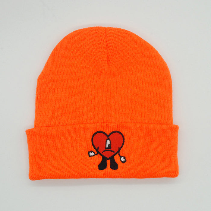 Wholesale Autumn and Winter Acrylic Cartoon Embroidery Knitted Beanie JDC-FH-PeiN018