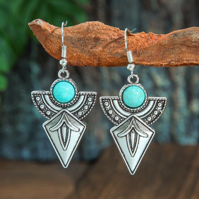 Wholesale Bohemian Vintage Drop Alloy Earrings Women' s Fashion Jewelry Accessory MOQ≥2