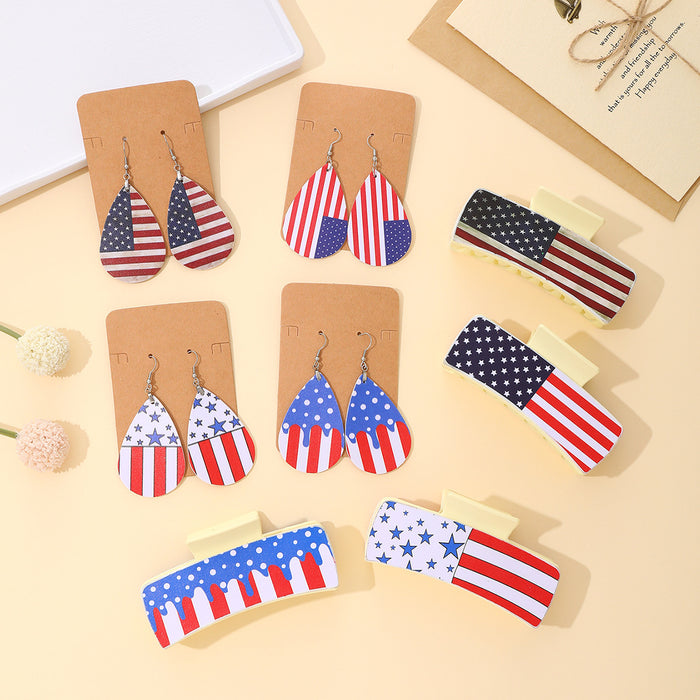 Wholesale PU Hairpin Explosions Mother' s Day Baseball Season Independence Day  Christmas Multi-Holiday Elements Women' s Hairpin