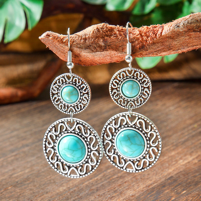 Wholesale Bohemian Drop Acrylic Earrings Vintage Fashion Accessory MOQ≥2