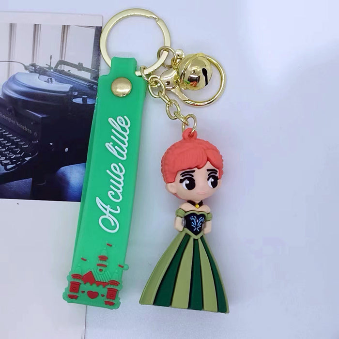 Wholesale cartoon character princess series key chain pendant bag car key chain accessories gift