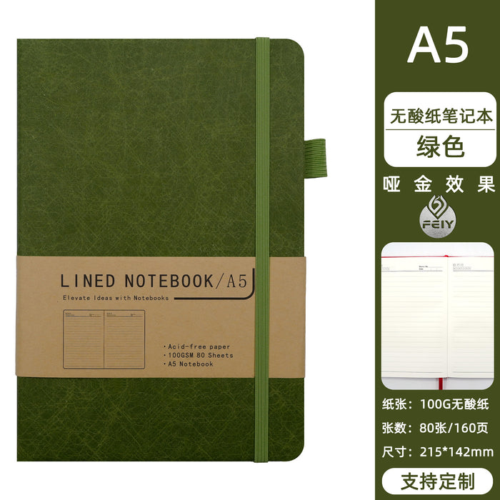 Wholesale Acid-Free Paper A5 Notebook Red DuPont Cover Vintage Style