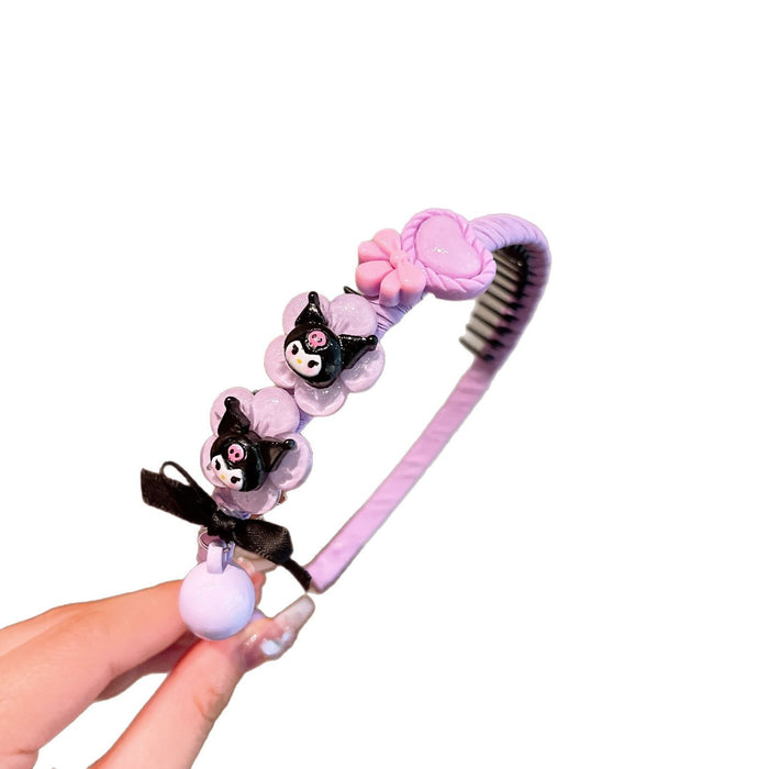 Wholesale Plastic Cartoon Children' s Headband Anti-Slip Hairband Hair Accessory for Resale