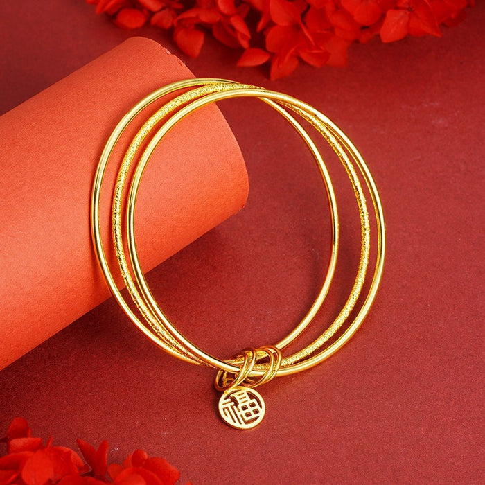 Wholesale Bracelet Vietnam Sand Gold Bracelet Women's Sand Gold Light Luxury Ethnic Bracelet