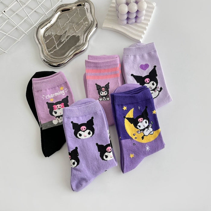 Wholesale Socks Children Cartoon Medium Tube Women's Socks Long Tube Socks