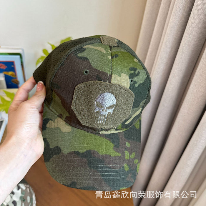 Wholesale Camouflage military fan tactical baseball cap, outdoor hiking and sunshade tactical net cap, hiking and camping sunshade cap