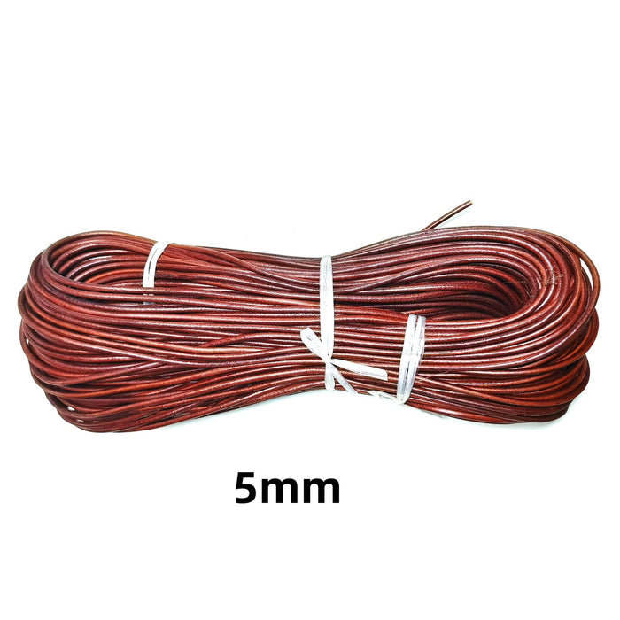 Wholesale 100pcs Round  Cowhide Rope Accessories Mobile Phone Case Leather Rope Braided Rope