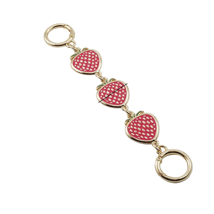 Wholesale Heart-shaped bag strap with extension chain Keychains