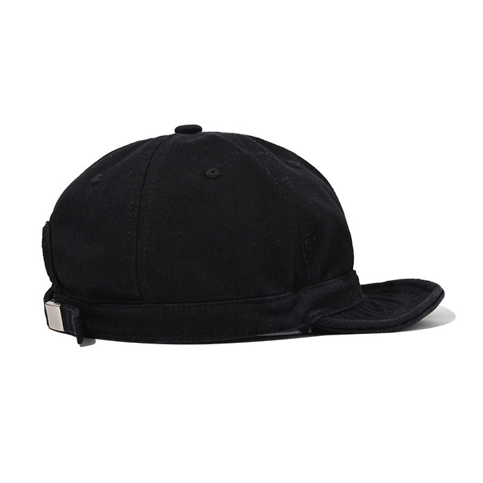 Wholesale Big head circumference hat retro washed soft top baseball cap soft brim duckbill cap short brim hat