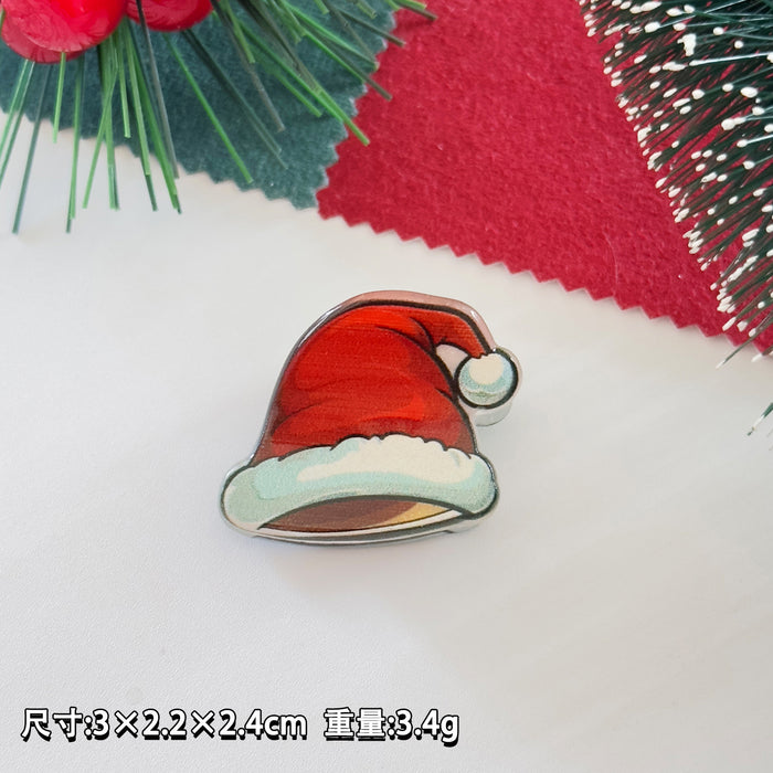 Wholesale Christmas small hairpin gingerbread man Christmas tree snowman small clip cute  hairpin holiday hair accessories