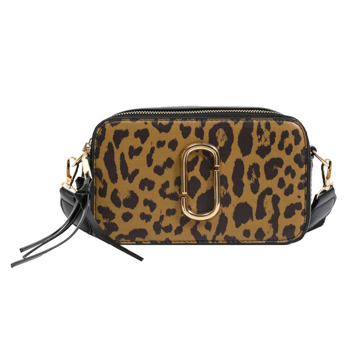 Wholesale Wide Shoulder Strap Crossbody Bag Leopard Print Small Square Bag Shoulder Bag JDC-SD-ShiShen009