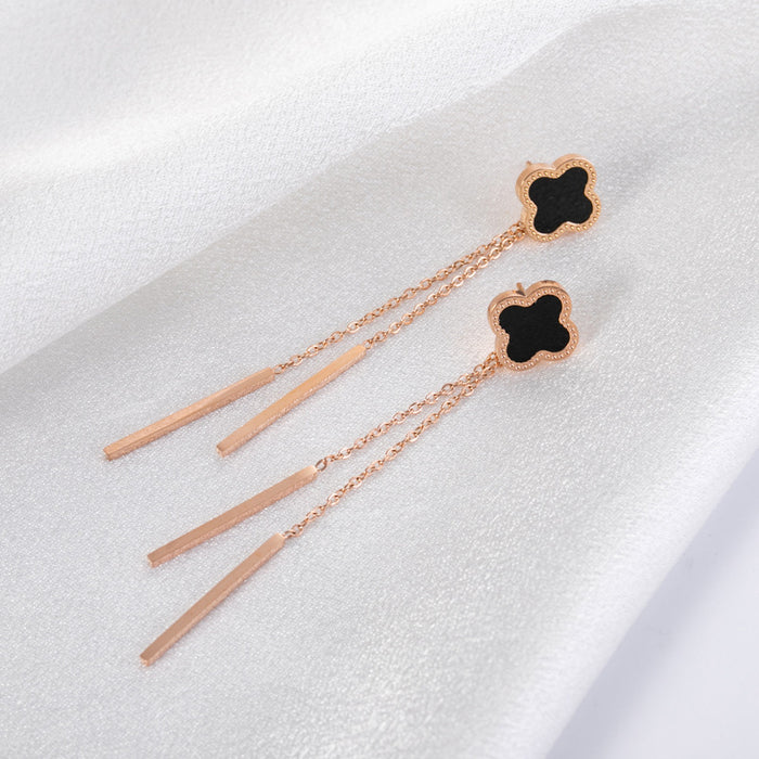 Wholesale Long tassel versatile earrings with trendy and fashionable temperament