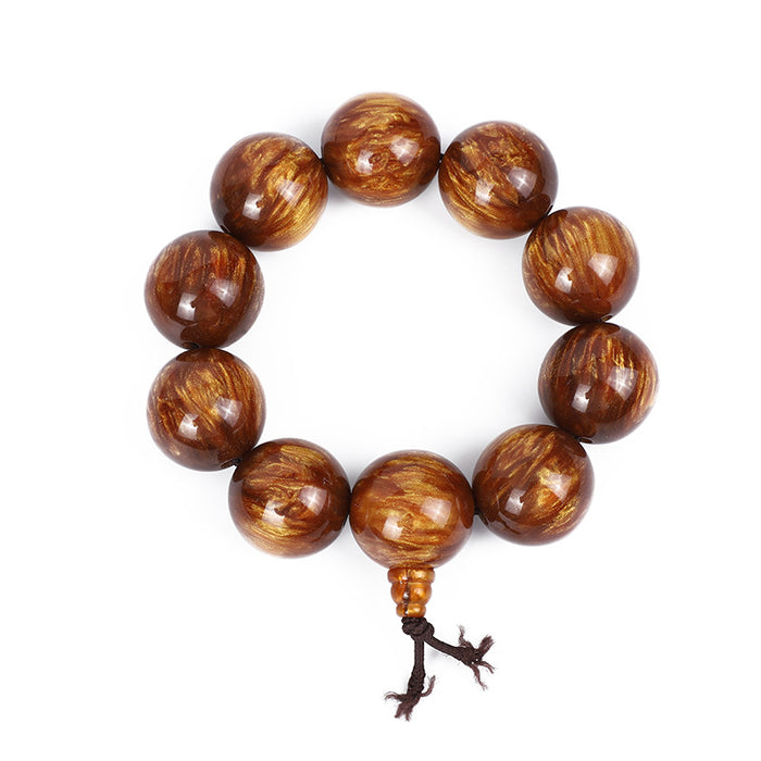 Wholesale Golden Sea Willow Hand String Buddha Pagoda Single Circle Buddha Bead National Style Jewelry