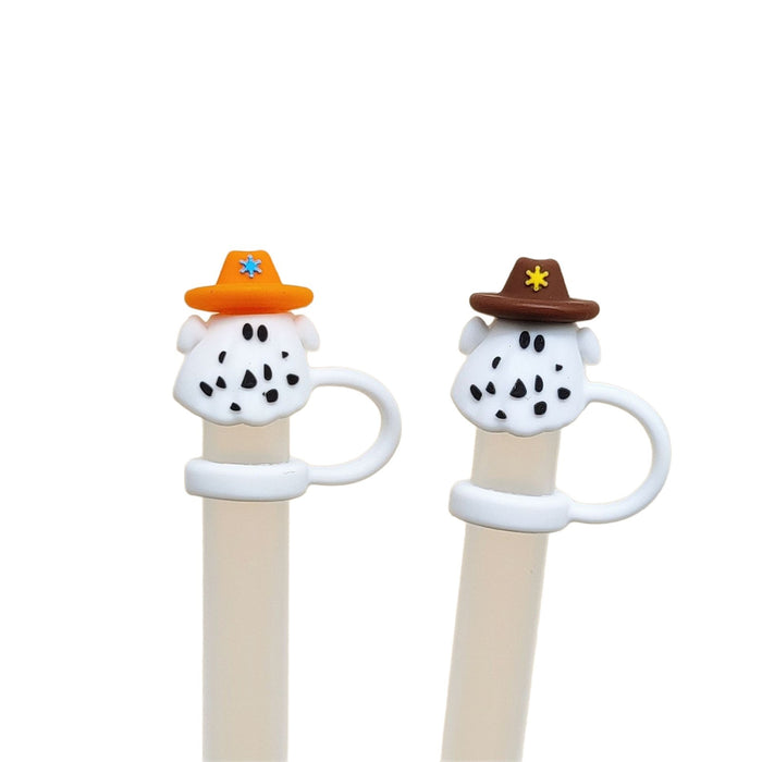 Wholesale 20pcs silicone  straw cap creative straw dust plug straw silicone plug