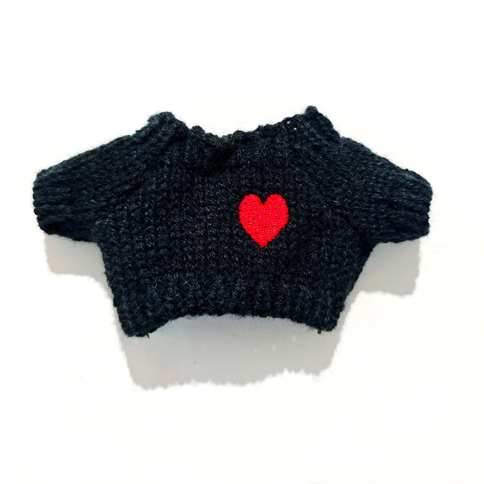 Wholesale Wear red heart sweater with letters and a hat,  a little bear knitted hat,  and a baby clothes