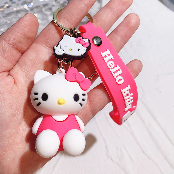 Wholesale Keychain silicone doll car key pendant small gift backpack pendant