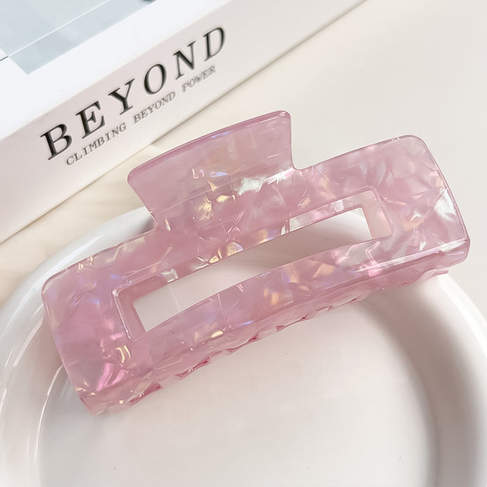 Wholesale Holographic Mermaid Hair Claw Clip Large PVC Women' s Hair Styling Accessory