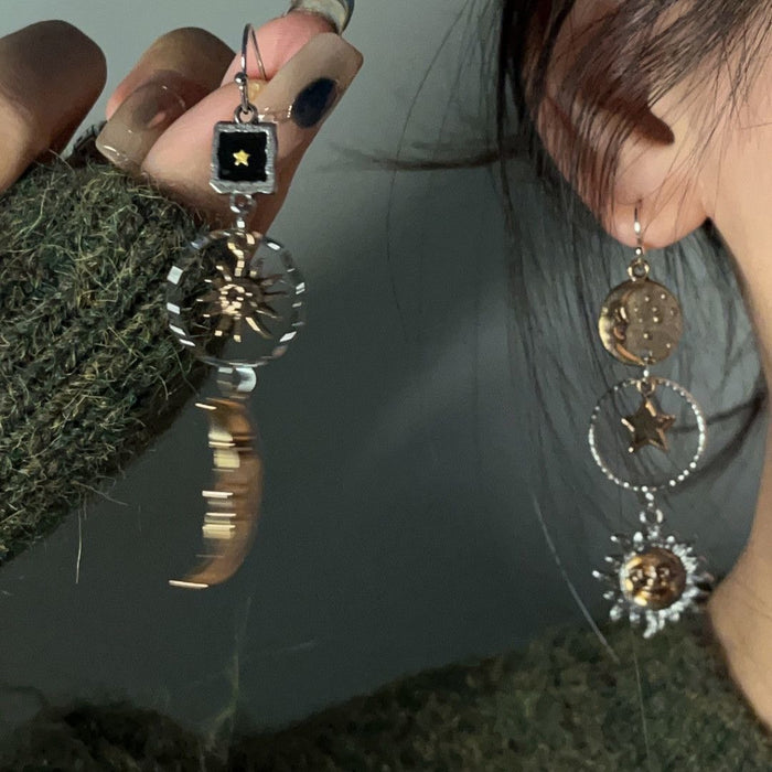 Wholesale Sunflower earrings  retro high-end earrings