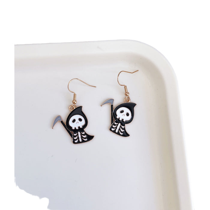 Wholesale  pumpkin skull earrings personalized cartoon ghost bat earrings